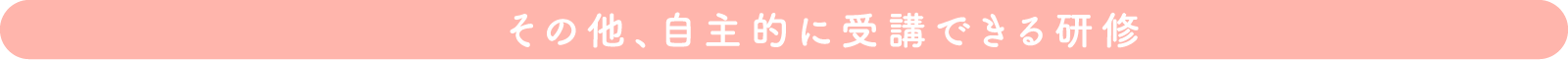 その他、自主的に受講できる研修